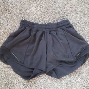 Black running shorts